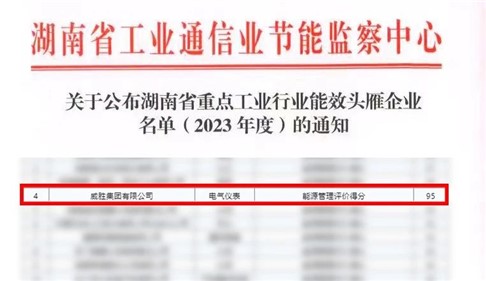 喜讯|k1体育集团上榜湖南省能效“头雁”企业名单